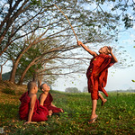 Novice Monks Playing