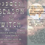 Season of the Witch: BLOGGER APPS OPEN!