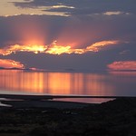 Sunset from Antelope Island, Utah