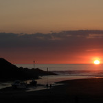 Sunset and Breakwater