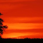 Very last moment of sunset