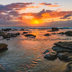 Early Morning Cloudy Seascape