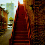 The back alley stairs..... (CLICK FOR FULL SHOT)