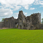 New castle ruins Bridgend - inside the walls