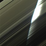 Through the rings of Saturn