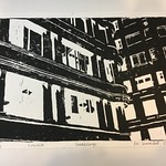 Final lino cut&laquo;Gatelangs&raquo;