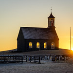 Hvalsneskirkja sunset