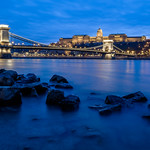 The Chain Bridge and Buda Castle, Budapest, Hungary