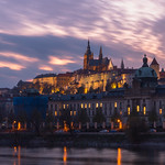 Castel by night - Praha