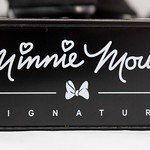 2018 Minnie Mouse Signature Limited Edition Doll - Disney Store Purchase - Boxed - Covers Off - Closeup Front View of Nameplate
