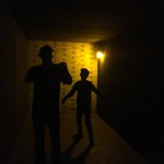 #dark #light #people #museum
