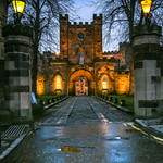 Durham Castle Entrance at Dusk (Portrait)