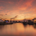 Sunset at the old port