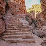 Stairs towards the Petra Monastery