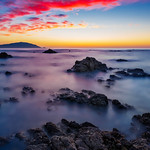 Anochecer en la playa Canto de Area