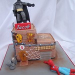 Batman/Spiderman cake