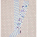 Candy Border Socks (lavender)