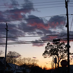 Sunset over suburbia