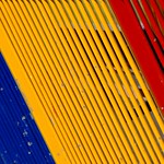 2372. Three coloured fence