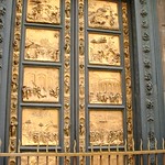 Ghiberti's Gates of Paradise at the Baptistry, Florence, Italy