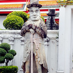 Bangkok Wat Pho Phra Mondop (Scripture Hall) Gate Warrior
