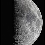 First Quarter Moon from Weatherly, Pennsylvania 11/7/16