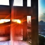 Reflection of sunset on the wall of my office building at Sitakundu, Chittagong!