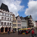 Tr&eacute;veris, Renania-Palatinado (estado federado de Alemania), el arte de las fachadas de Trier (Dietrichstra&szlig;e/Hauptmarkt)