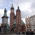 Krak&oacute;w, Poland, Kości&oacute;ł Mariacki (Marienkirche), Chiesa di Santa Maria, Iglesia de Santa Mar&iacute;a, Eglise de Sainte Marie, St. Mary's Church (gotisch) - Plac Mariacki (Marienplatz)