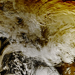 NASA's Aqua Satellite Sees Partial Solar Eclipse Effect in Western Canada