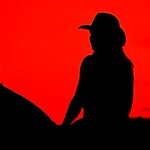 Rider silhouette