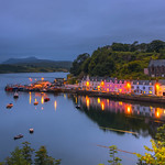 Portree Harbour at blue hour