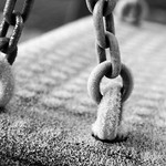 A scene from the playground on a frosty morning