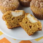 Pumpkin Cream Cheese Streusel Muffins
