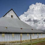 New Barn and clouds