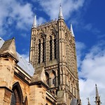 Central crossing tower, c1310, English Decorated Gothic - Lincoln Cathedral, Lincolnshire, England.