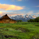 Sunrise at the Moulton Barn