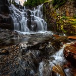 Vertical Sunbeam Creek