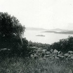 Nov. 4, 1941. LONELY LAST GLIMPSE: HMAS SYDNEY [II] in King George Sound, Albany, WA - Photo Wesley Olsen book, courtesy Brett Morrow.