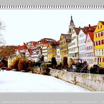 Mein Kalenderbild - Neckarfront mit zugefrorenem Neckar