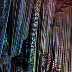 Reed Flute Cave 蘆笛岩洞 : Illuminated stalactites.