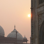 Sunrise At The Taj Mahal
