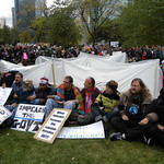 Occupying tents at OccupyMN - Day 9