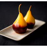 Two Tone Poached Pear