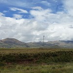 Going back to La Paz at 3,640 meters (11,942 ft) above sea level from Tiwanaku at 3,870 meters (12,696 ft) above sea level.