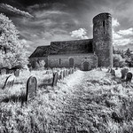 Lying next to the path