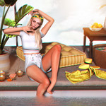 Lounging around the pool.....