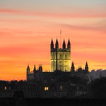 Bath Abbey sunset