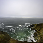 Bay view from Highway 1 - Half Moon Bay - California - USA