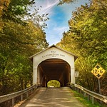 Rush County Coverered Bridge Fall